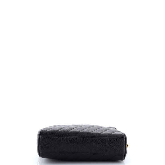 Chanel Medium Vintage Diamond CC Camera Shoulder Bag Quilted Caviar - Picture 4 of 7